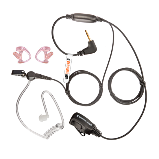 Covert Cobra 1 pin earpiece with earmoulds