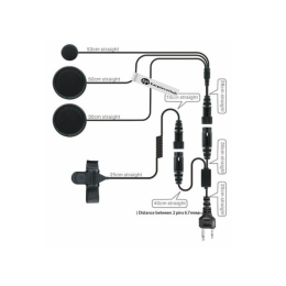 Motorcycle full Face Helmet Earpiece for Action Radio