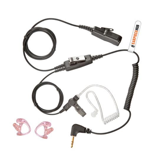 Pro-Hd Cobra 1 pin Radio Earpiece with Ear Moulds