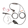 Covert motorola 2 pin earpiece with earmoulds