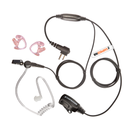 Covert motorola 2 pin earpiece with earmoulds