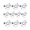 Pack of 10-D shape Baofeng 2 Pin Radio Earpiece