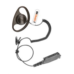 D shape Listen only Earpiece for Sepura STP8000 SC20 SC21