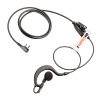 In-Line PTT G Shape Kenwood Radio 2 Pin Earpiece