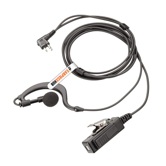 G Shape Large PTT Motorola Radio 2 Pin Earpiece