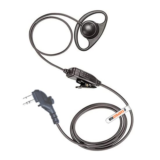 Hytera PD405 Hytera PD405 PD505 PD402i PD505 PD552 PD562i PD508 D shape Swivel in-line PTT  radio earpiece