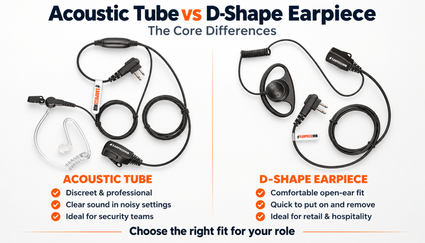 Acoustic Tube vs D-Shape Earpiece: The Core Differences