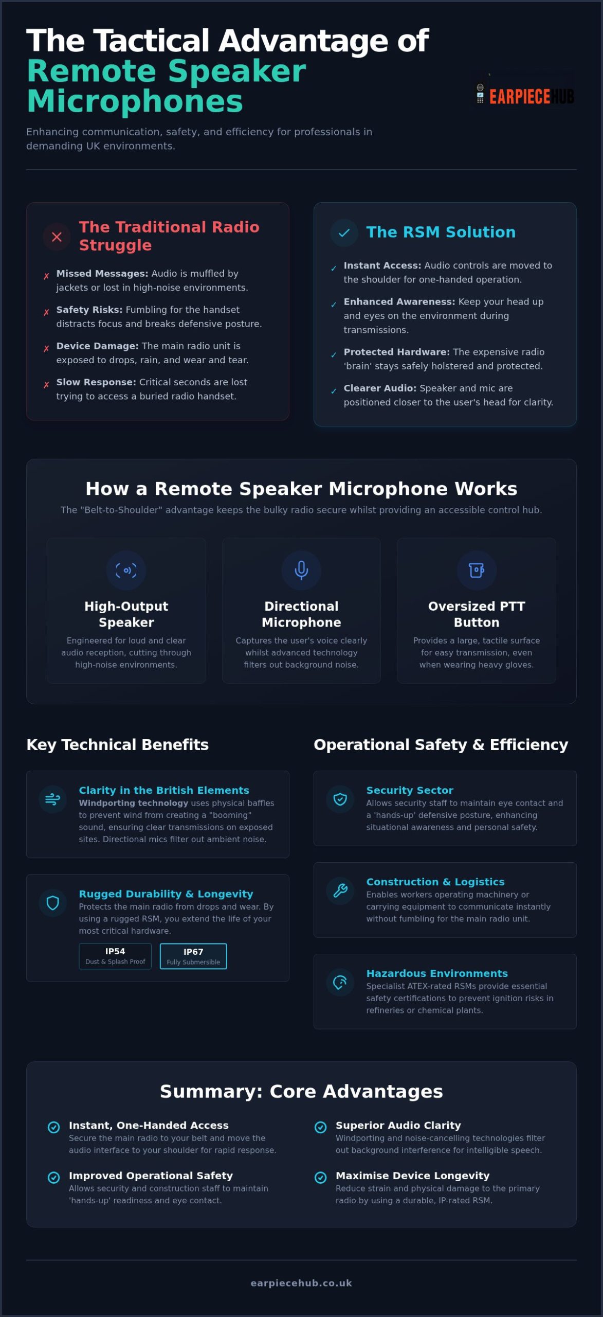 The Core Benefits of a Remote Speaker Microphone for Professional Radio Users