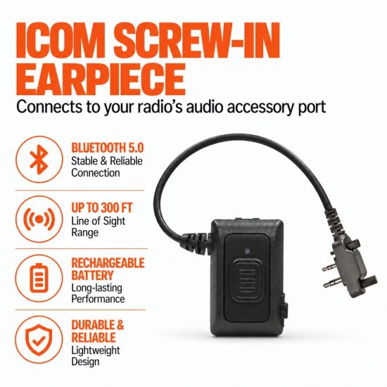 Bluetooth for Icom IC-F3G IC-F3GS IC-F4G IC-F4GS IC-F11 IC-F21  radios