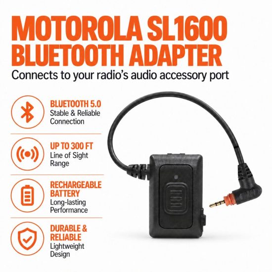 Bluetooth for Motorola TLK100 SL1M SL1K SL300 SL1600 radios