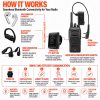 Bluetooth Adapter & Finger PTT For Icom