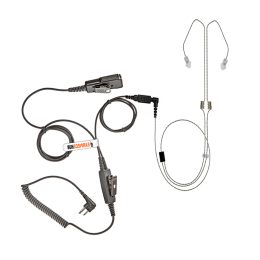 Tubeless Dual Ear Professional Earpiece for Motorola CP040