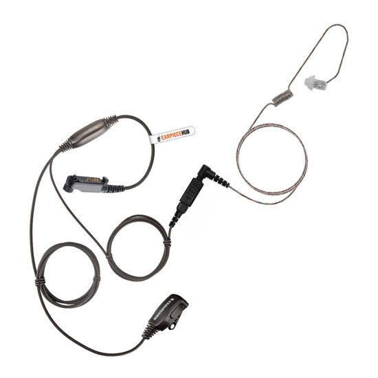 Tubeless Ultra light Lapel PTT Earpiece for Hytera PD600 PD605