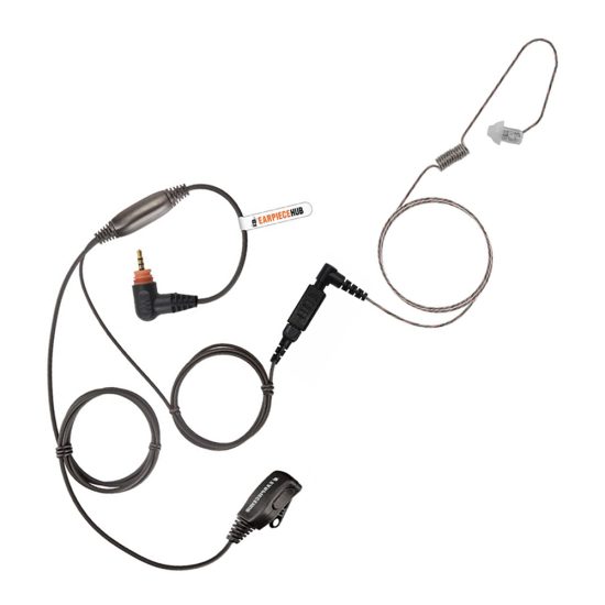 Tubeless Ultra light Lapel PTT Earpiece for Motorola SL300 SL1600