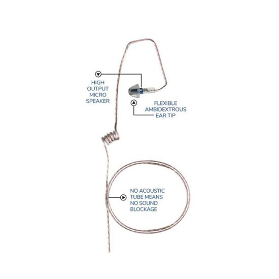 Tubeless Professional Earpiece for Motorola CP040
