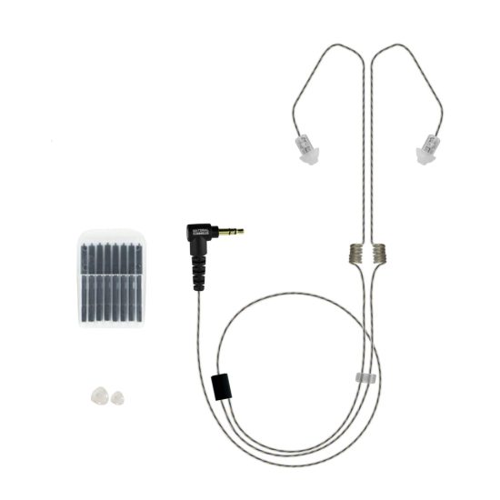 Tubeless Dual Ear Professional Earpiece for Motorola CP040
