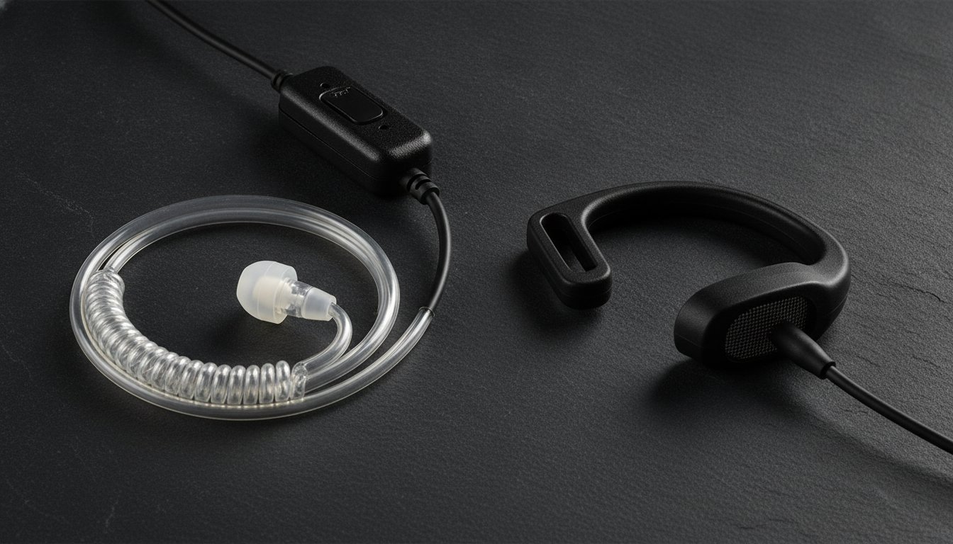 Acoustic Tube vs D-Shape Earpiece: The Professional UK Guide 2026