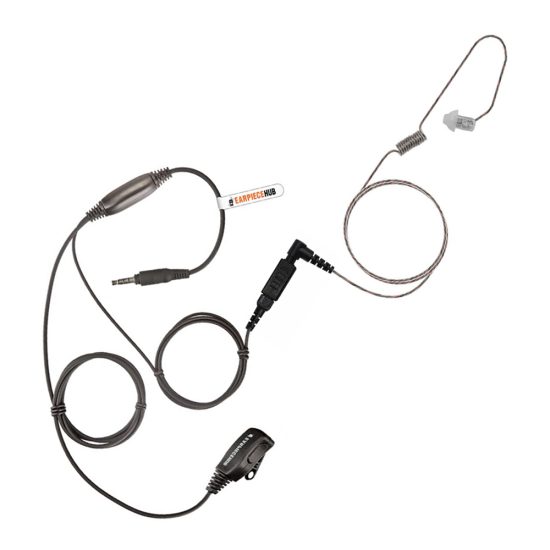 Tubeless Ultra light Lapel PTT Earpiece for iPhone & Samsung Series