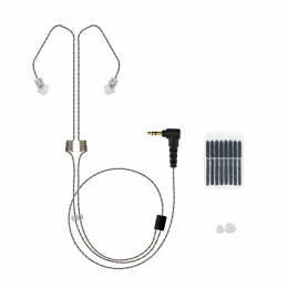 Invisible Series Tubeless Dual Earpiece Listen Only 3.5mm for Motorola, Icom, Kenwood