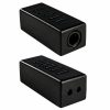 Adaptor block for acoustic tube earpiece